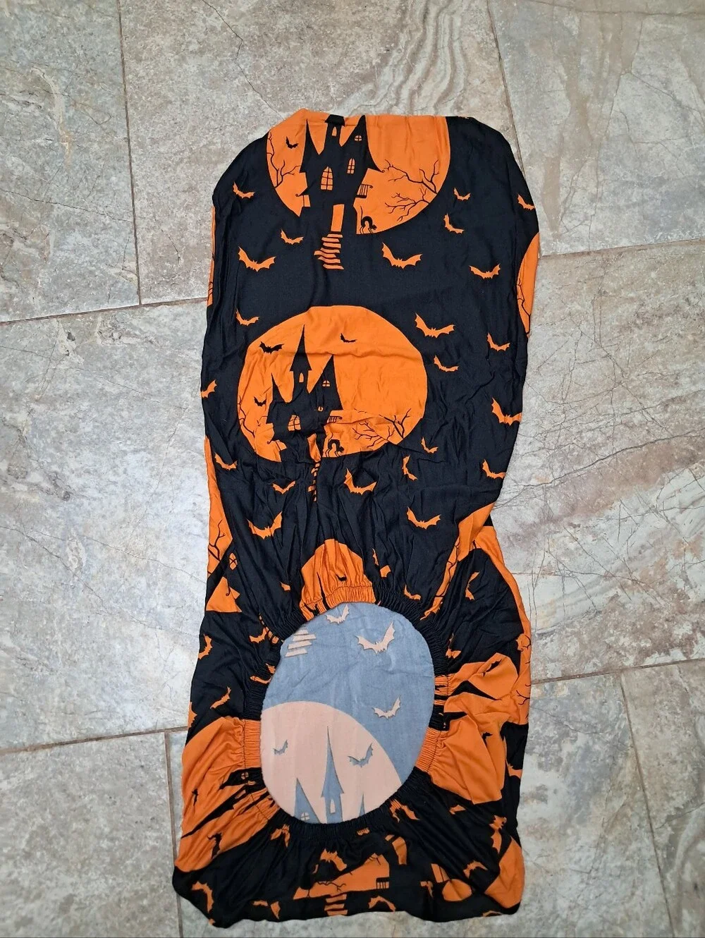 Northern Brothers Dinning Chair Slip Covers Set Of 6 Black Orange Halloween Fall